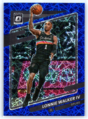 Lonnie Walker IV 2021-22 Panini Donruss Optic Blue Velocity Prizm #16