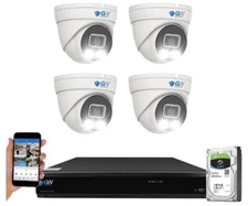 Security Camera System Full Time Color Night Vision 8MP