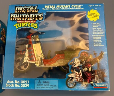 Metal Mutant Cycle TMNT Metal Mutants Toy Playmates  1989 Sealed Vtg