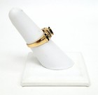 TOWN & COUNTRY 14k Yellow Gold Ring w Marquise Cut Sapphire & 1/3cttw Diamonds — photo 3