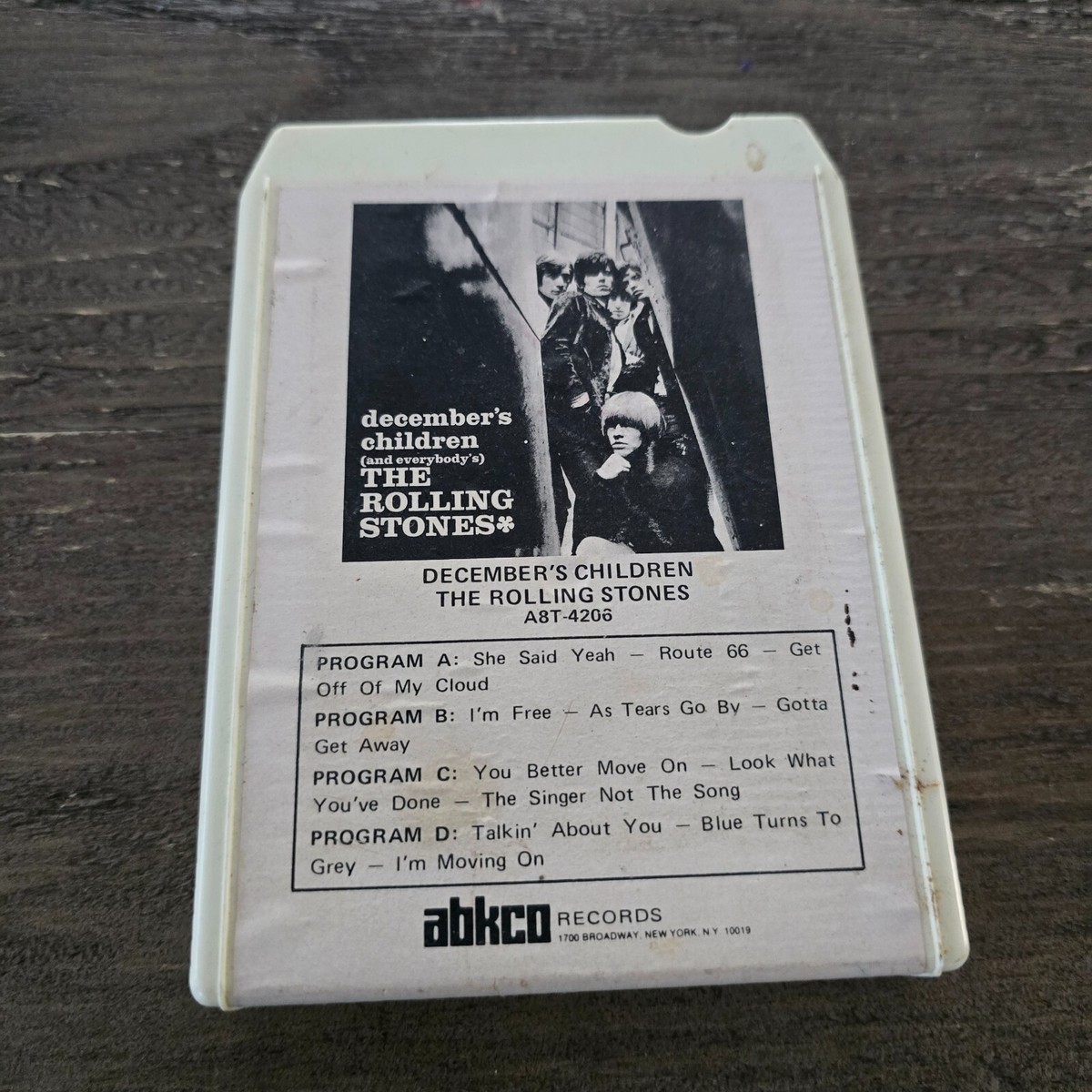 Rolling Stones DECEMBER'S CHILDREN Abkco 8 Track Tape 60's