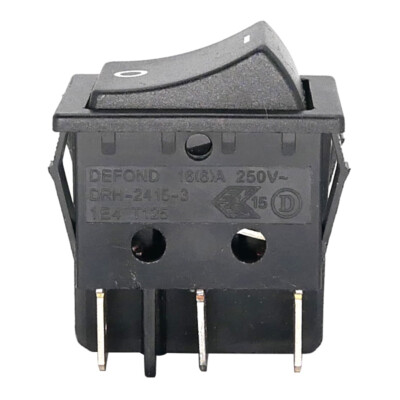 1PC Original DEFOND DRH-2415-3 6pin 15A125VAC 16A250VAC Wippschalter Black