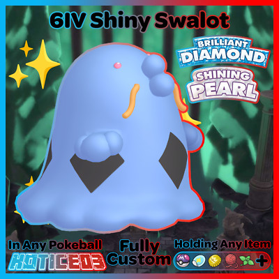   Shiny SWALOT 6IV   Pokemon Brilliant Diamond and Shining Pearl lv100 +EVs