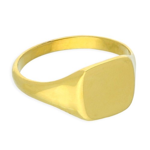 Bague Plaquée Or Jaune - Taille 59 - Motif Vague - Style Vintage Neuf