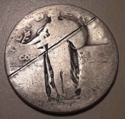 Dateless 25C Standing Liberty Quarter 90% silver coin (#101w-T) ninja strike