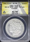 1880/79-CC $1 Morgan Silver Dollar ANACS AU 58 Details | Top 100 Rev of 78 VAM-4