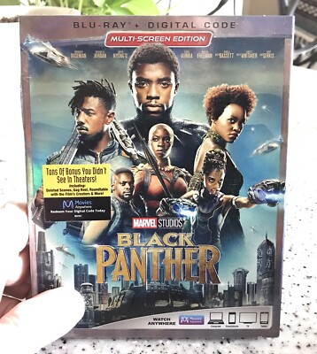 Black Panther (Blu-ray, 2018)  New/Sealed