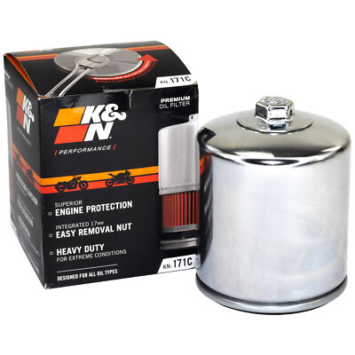 Ölfilter K&N Chrom KN-171C für Buell Harley-Davidson Softail Road King  EFI 
