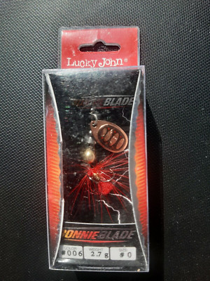 1 Lucky John BONNIE BLADE mit 3er Angel Haken 2.7g Gr.#0 ROSE GOLD Köder Spinner