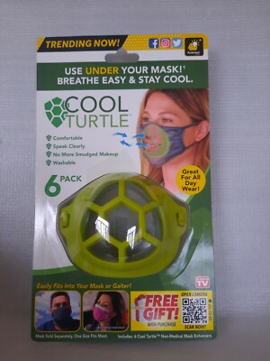 Cool Turtle For Face Mask 6 Pack - Breathe Easy NIP 97298075186| eBay