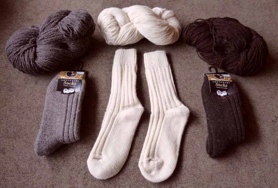 Irish Jacob Socks from Connemarra 100% Aran Wool - Free Shipping !
Opens in a new window or tab