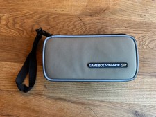 Nintendo GBA SP Tasche Silber/Grau  - Große Ausführung für Zubehör