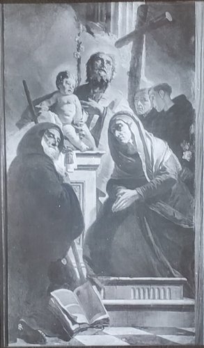 San Giuseppe con Cristo Bambino, Giovanni Battista Tiepolo, Lanterna Magica Scivolo in Vetro