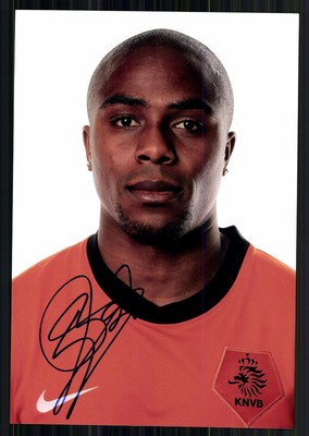 Edson Braafheid  Nationalspieler Holland Groß Foto Original Signiert+ G 45022