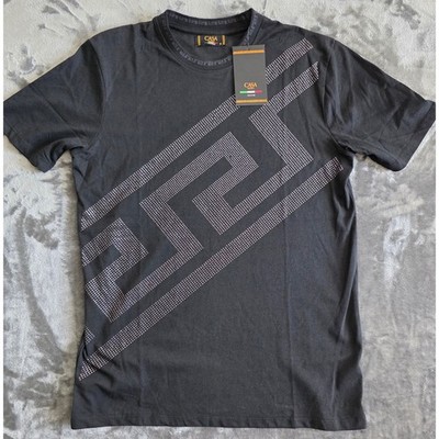 Casa Moda Couture Men s Black Rhinestone Graphic T Shirt Small NWT