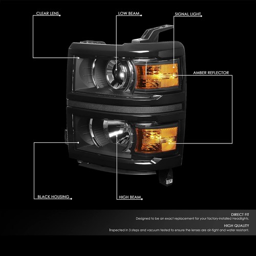 2014-2015 Chevy Silverado Headlights - Picture 2 of 4