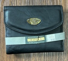 Vintage ROLFS Leather Wallet Made in USA Cowhide Handcrafted Credit Card NEW