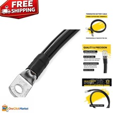 Flexible 1ft Heavy Duty 4 AWG Battery Cable - Ideal for RVs, Trucks, Boats