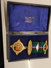 Vintage 1958 Simba Lodge Cyprus Masonic Jewel - H.T. Lamb & Co Boxed - Rare