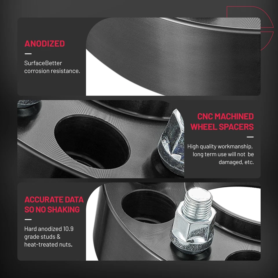 (4) 1.25 inch Hubcentric Wheel Spacer for 21-23 Bronco 11-23 Ranger Forged 6 Lug Foto 4 de 4