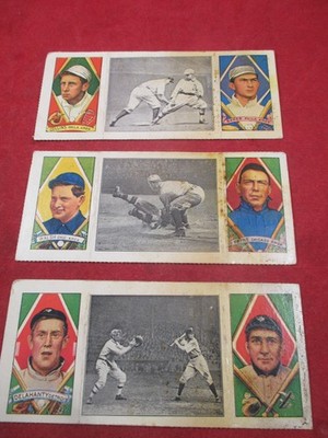 Dover Reprint Hassan Cigarette baseball cards. THREE CARDS Plus bonus