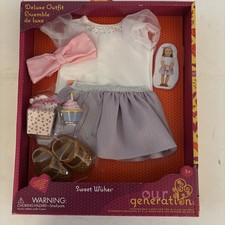 New Our Generation Sweet Wishes Deluxe Outfit for 18" Dolls Shirt Skirt Shoes