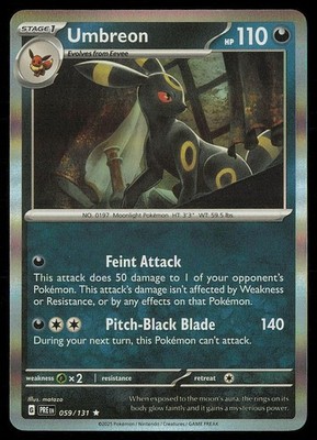 Umbreon Holofoil [PRE - 059/131] NM Pokemon