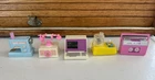 Lot 5 Vintage Barbie Windup Toys Sewing Machine Food Processor Tape Recorder &