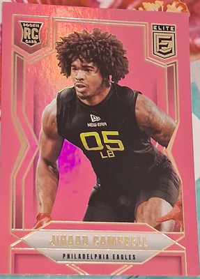 #ad Jihaad Campbell 2025 Donruss Elite Pink Rookie Football Card Philidelphia Eagles $4.29