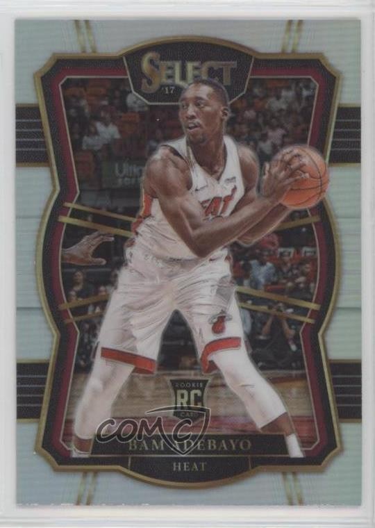 2017-18 Panini Select Premier Level Silver Prizm Bam Adebayo #171 Rookie RC 0h5y