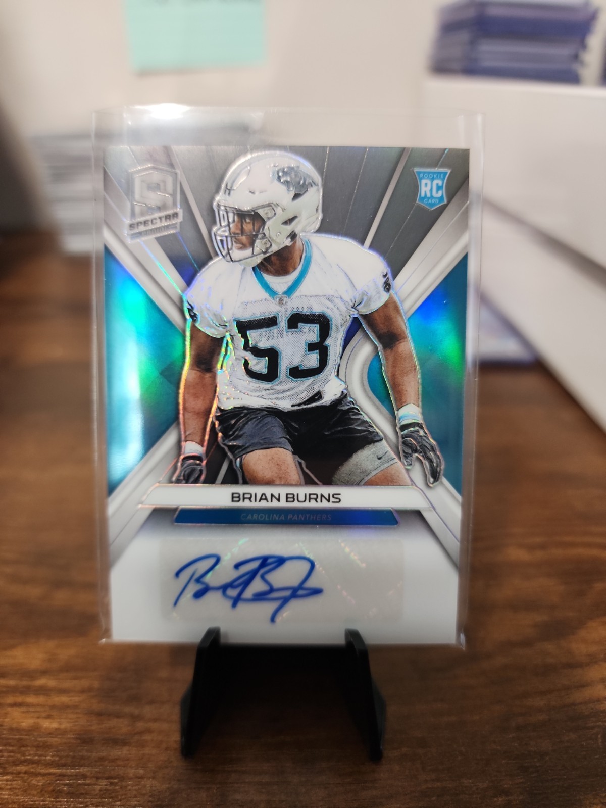 Brian Burns Panini Spectra Rookie Autographs #RABB Base