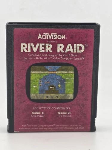 River Raid (Atari 2600, 1982) Authentic Tested  Clean