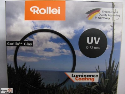 UV-Schutzfilter extrem robust und höchste Farbtreue Rollei Filter 72 mm Aktion