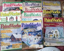 Paintworks Christmas Winter Tole Painting Magazines Village Scenes Lot of 10