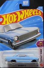 2026 Hot Wheels ’63 Chevy II Light Blue Compact Kings 8/10 #193/250 JJK31
