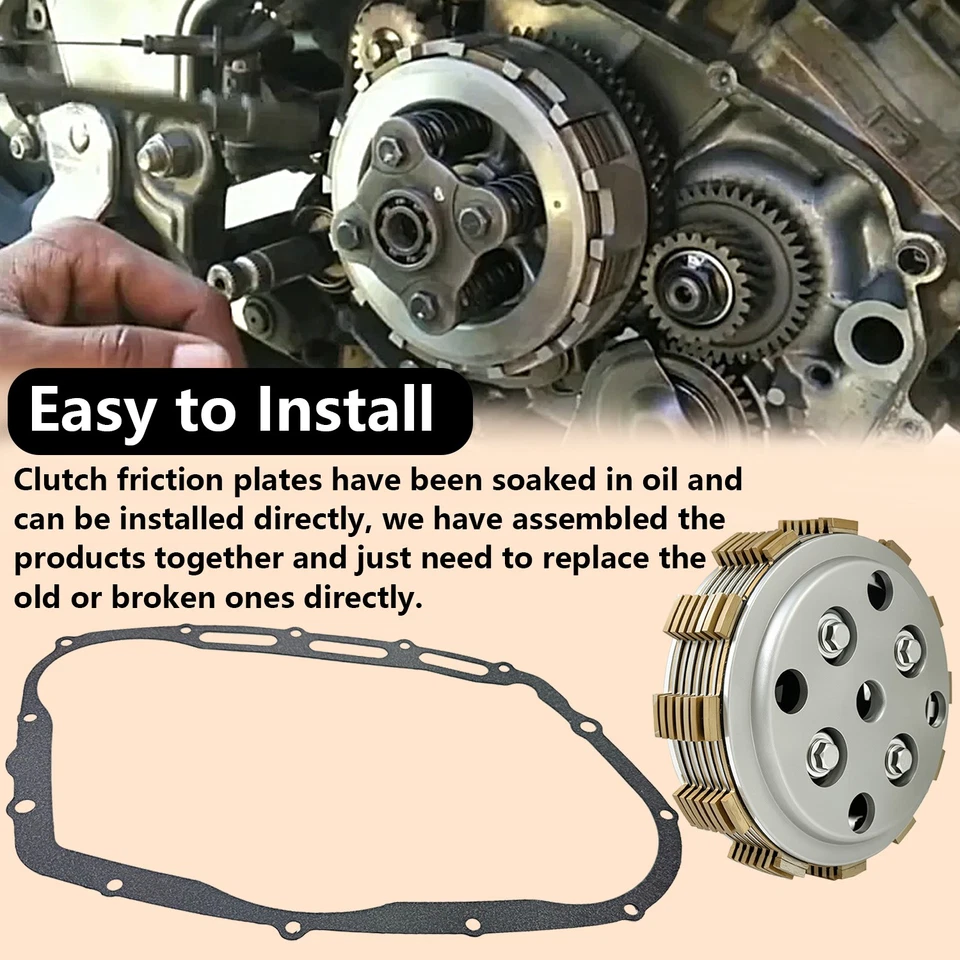 Kit de embrague placa de presión de buje interior con junta para Suzuki Intruder 700 750 800 VS Foto 4 de 4