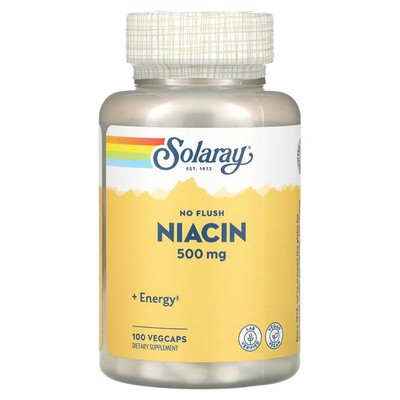 2 X  Solaray, Niacin, No Flush, 100 VegCaps