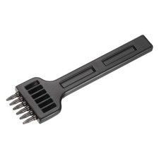 4mm 6 Prong Leather Hole Stitching Punch Tool for Hand Sewing, Black