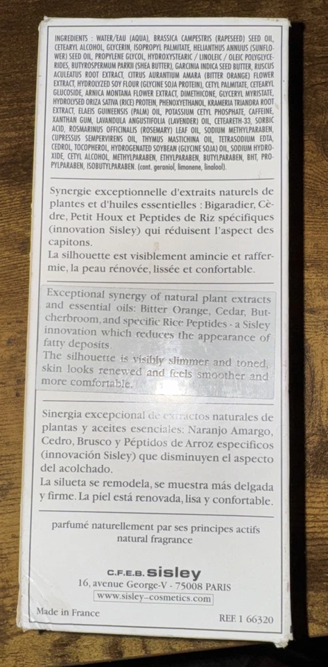 Cuidado corporal contorno anticelulítico Sisley Celluli-pro 200 ml nuevo en caja, sellado Foto 4 de 4