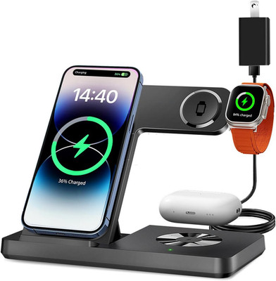3 in 1 Charging Station for Multi Devices, Wireless Charger for iPhone 8-16 Seri