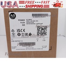 New Factory Sealed Allen-Bradley 25B-D6P0N114 PowerFlex 525 AC Drive US Free Tax