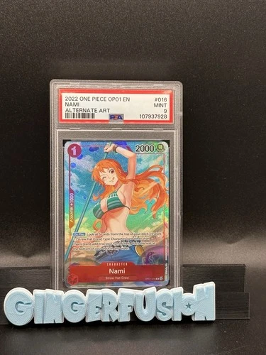 2022 One Piece OP01-016 Nami Pre-Errata ENG Alt Art PSA 9
