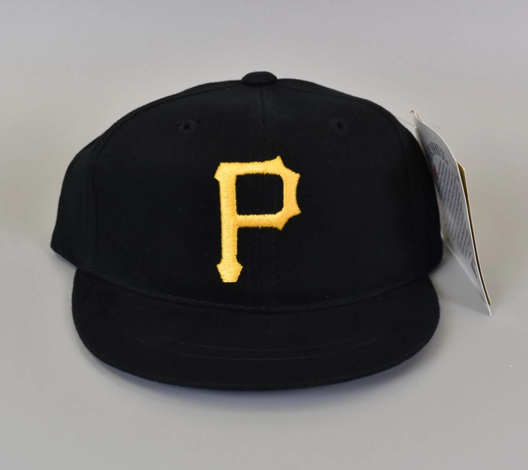 Casquette de baseball vintage Pittsburgh Pirates noir et