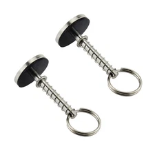 NRC&XRC Stainless-Steel 316 Hatch Cover Pull Handle with Spring Hidden Pin Bu...