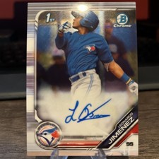 2019 BOWMAN CHROME BASEBALL LEONARDO JIMENEZ 1ST PROSPECT AUTO #CPA-LJ