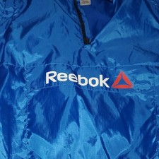 Reebok Blue 1/4 Zip Ripstop Activewear Jacket Youth Size 8 Long Sleeve