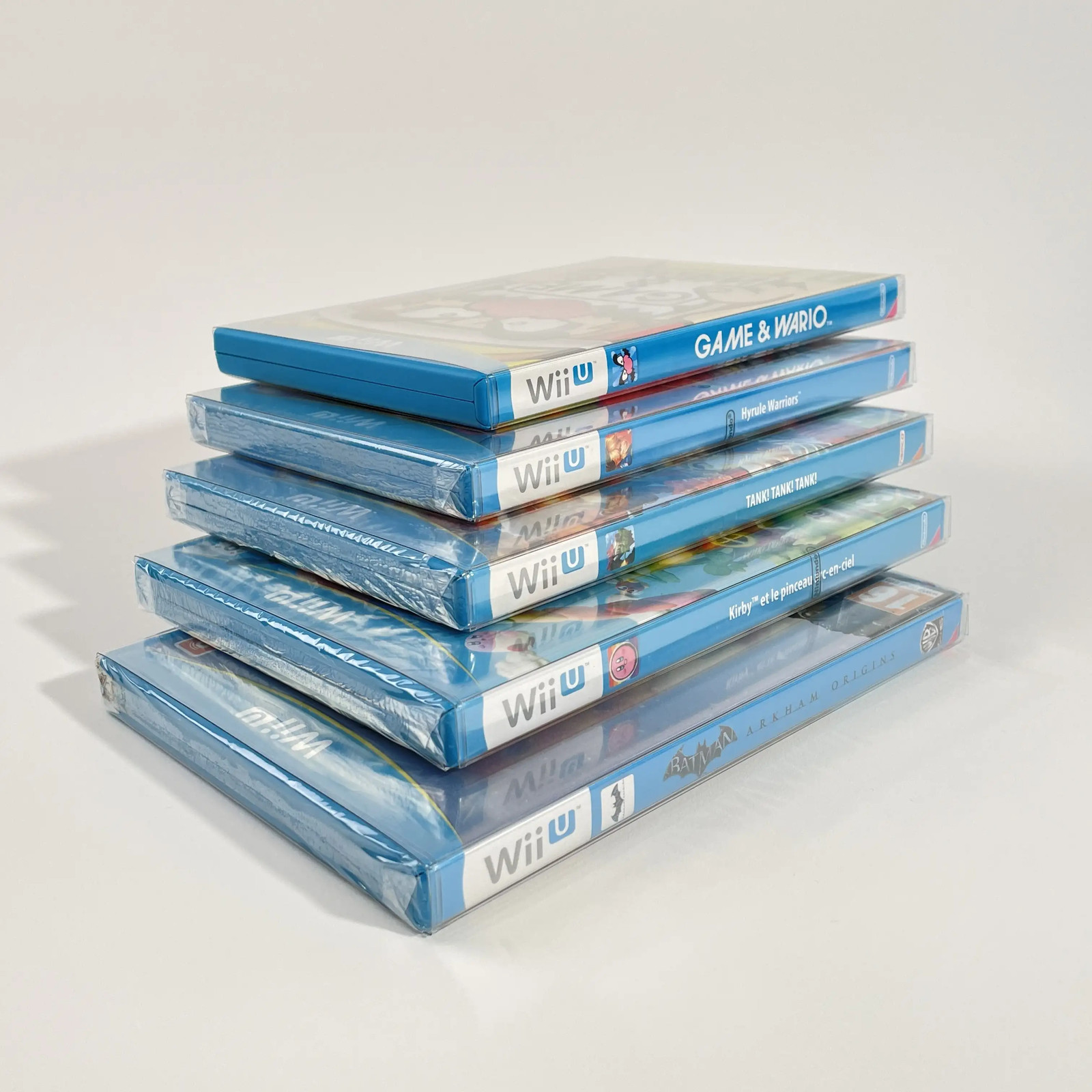 50 Fourreaux Nintendo Wii U PET 250 Microns - Protection Transparente pour Boîtiers de Jeux