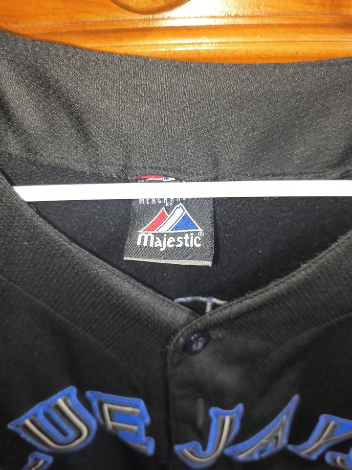 Black Majestic Jose Bautista Jersey Toronto Blue Jays Rare  Men Sz 48 Large - Image 3 of 4