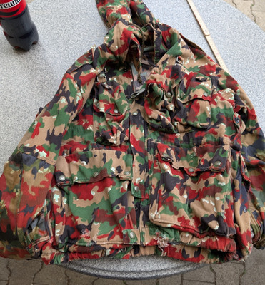 Original Schweizer Feldjacke M70 Alpentarn, Parka, Jacke