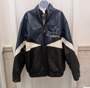 Vintage Pro Player By Daniel Young NFL Dallas Cowboys Leather Jacket Size L